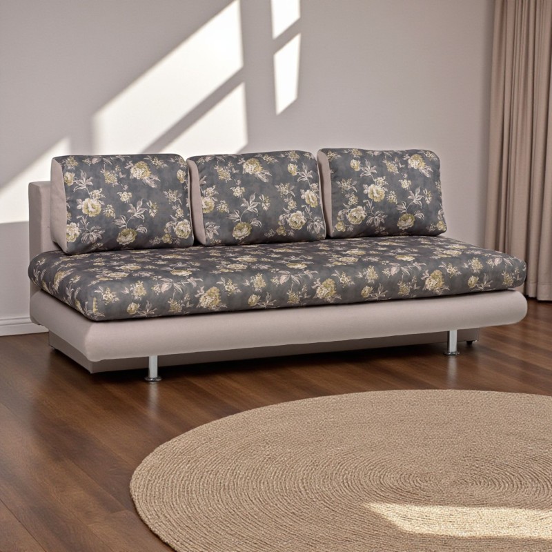 Canapea moderna pentru living fara brate,extensibila cu lada, Ramona