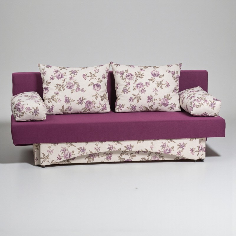 Canapea extensibila cu lada, fara brate, Carla - Sofastil