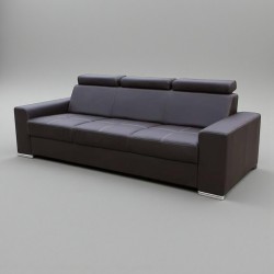 Canapea living cu 3 locuri extensibila LEONE, cu tetiere reglabile,personalizabila