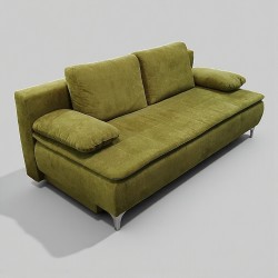 Canapea fara brate extensibila de 3 locuri cu lada depozitare SALSA, personalizabila