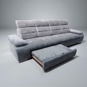 Canapea 4 locuri extensibila cu tetiere reglabile VENUS, personalizabila