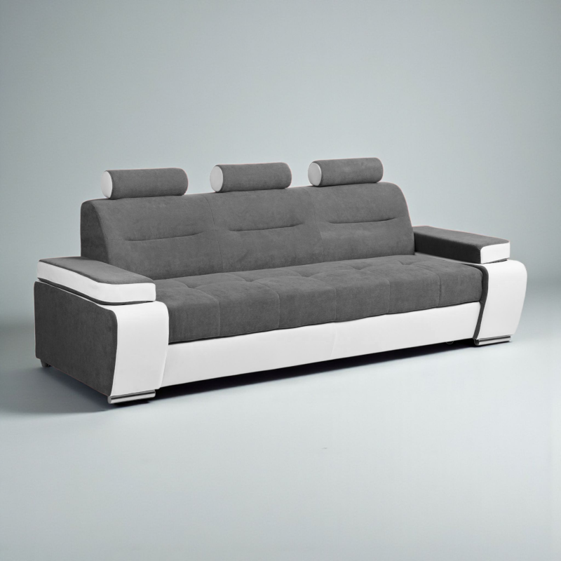 Canapea 3 locuri extensibila Melisa, cu design modern