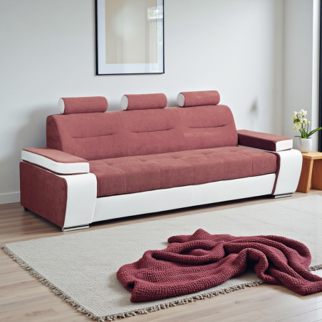 Canapea 3 locuri extensibila Melisa, cu design modern
