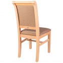 Scaun lemn tapitat King, pentru bucatarie, living, sufragerie, alb, scaun alb,fag, nuc si wenghe