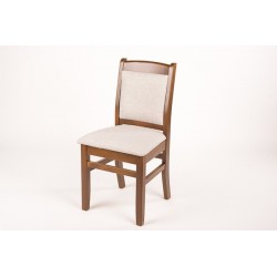 Scaun Buldog din lemn masiv cu sezut si spatar tapitat, perfect pentru bucatarie, restaurant,cafenea,living