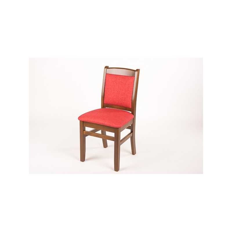 Scaun Buldog din lemn masiv cu sezut si spatar tapitat, perfect pentru bucatarie, restaurant,cafenea,living
