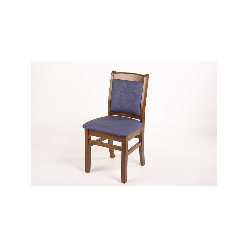 Scaun Buldog din lemn masiv cu sezut si spatar tapitat, perfect pentru bucatarie, restaurant,cafenea,living