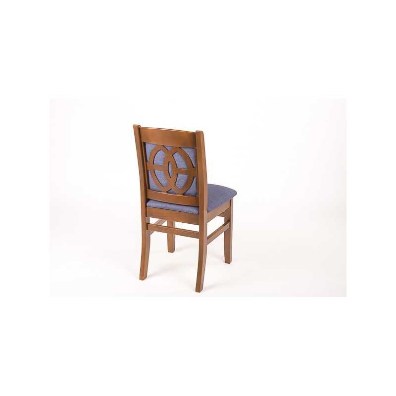 Scaun Buldog din lemn masiv cu sezut si spatar tapitat, perfect pentru bucatarie, restaurant,cafenea,living