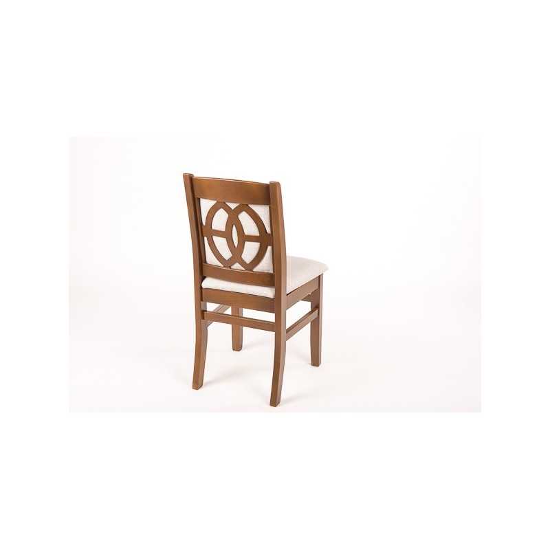 Scaun Buldog din lemn masiv cu sezut si spatar tapitat, perfect pentru bucatarie, restaurant,cafenea,living