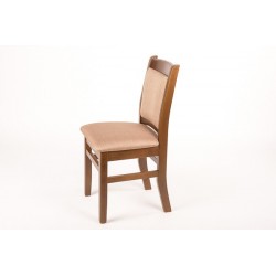 Scaun Buldog din lemn masiv cu sezut si spatar tapitat, perfect pentru bucatarie, restaurant,cafenea,living