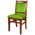 Scaun living & bucatarie BOLERO, lemn masiv cu sezut si spatar tapitat X
