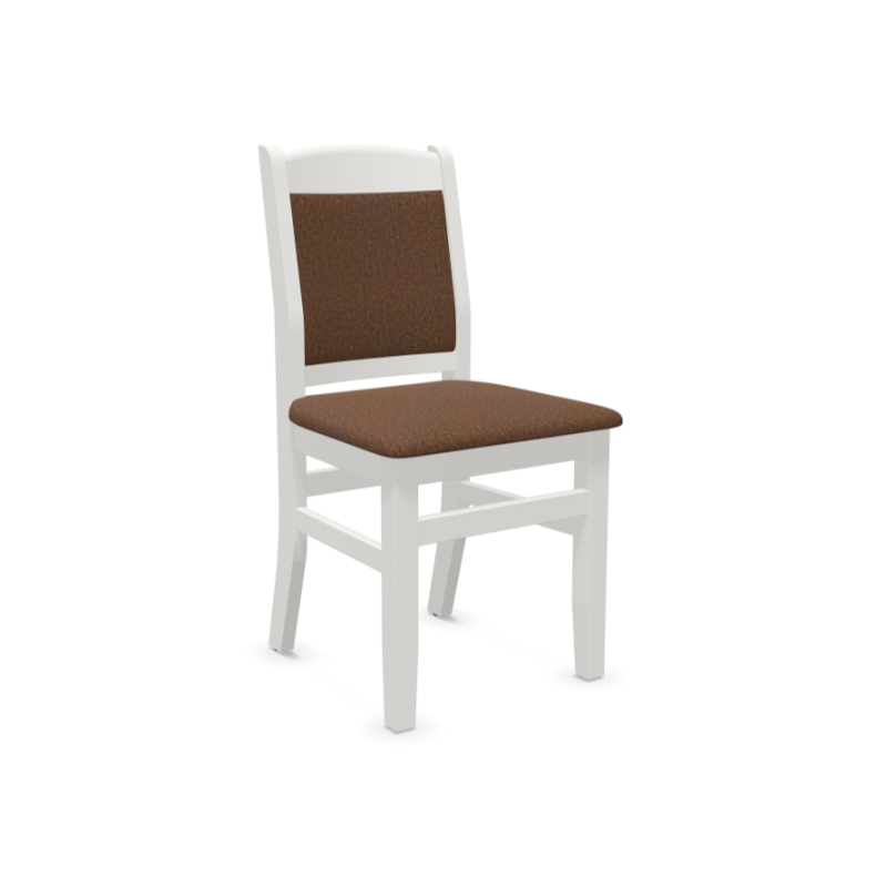 Scaun living & bucatarie BOLERO, lemn masiv cu sezut si spatar tapitat X