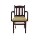 Scaun cu brate Buldog, lemn masiv, sezut tapitat, pentru bucatarie,sufragerie,restaurant,bar