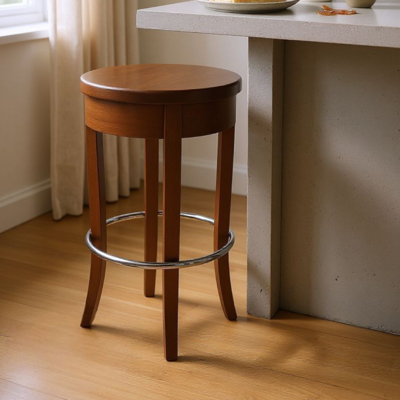 Scaun bar Backles, lemn masiv