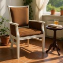 Scaun elegant TORINO din lemn masiv cu sezut si spatar tapitat