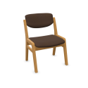 Scaun living si sufragerie tapitat Nikos, lemn masiv  - Sofastil.ro