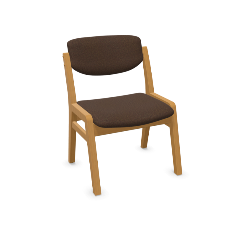 Scaun living si sufragerie tapitat Nikos, lemn masiv  - Sofastil.ro