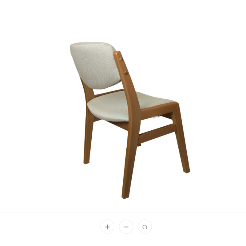 Scaun living si sufragerie tapitat Nikos, lemn masiv  - Sofastil.ro