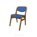 Scaun living si sufragerie tapitat Nikos, lemn masiv  - Sofastil.ro