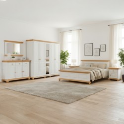 Set complet dormitor din lemn masiv BUCOV 2