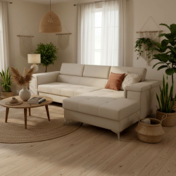 Coltar extensibil Remo – coltar modern cu ladă si tetiere reglabile