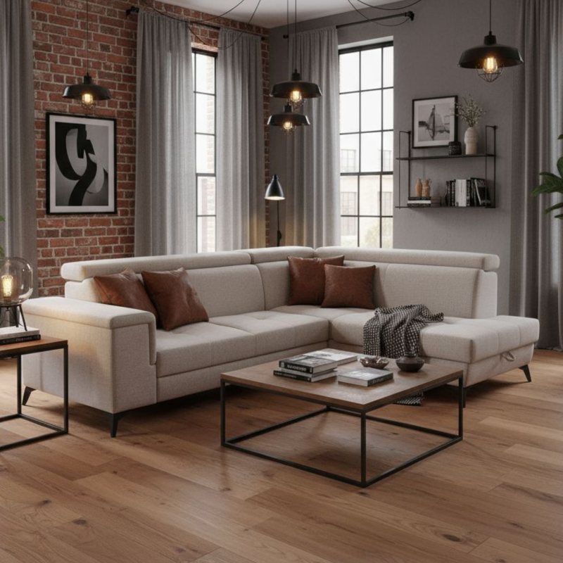 Coltar extensibil, cu lada de depozitare Hermes