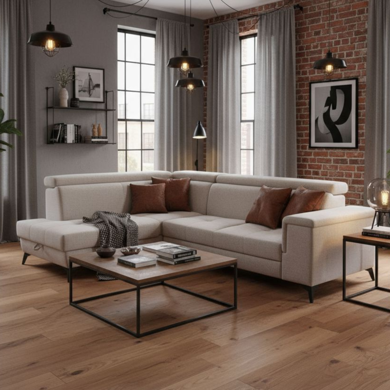 Coltar extensibil, cu lada de depozitare Hermes