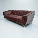 Canapea moderna de lux LUIS, stil chesterfield, 3 locuri, extensibila