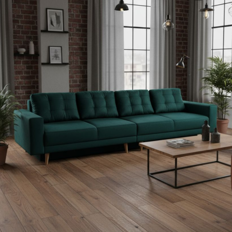 Canapea extensibila Parma, 4 locuri, cu lada - Sofastil.ro