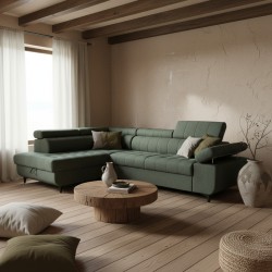 Coltar Extensibil elegant DAVID, coltar mare cu tetiere reglabile