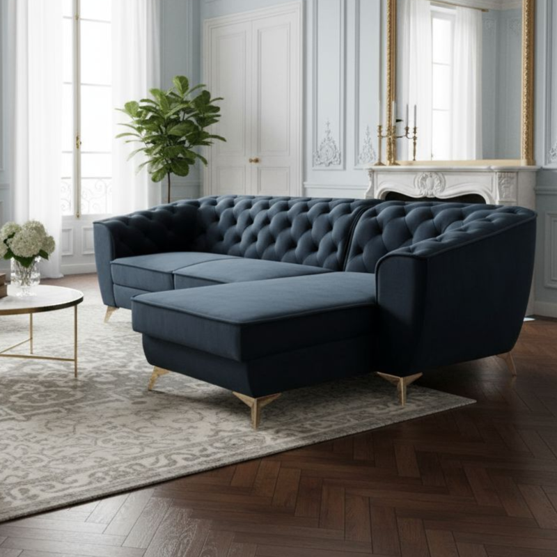 Coltar Luis 1, extensibil cu lada, 4 locuri