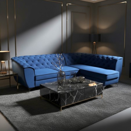 Coltar de lux King Luis , tip chesterfild, extensibil cu lada