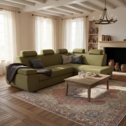 Coltar sufragerie extensibil cu lada depozitare DAMARIS, personalizabil la comanda