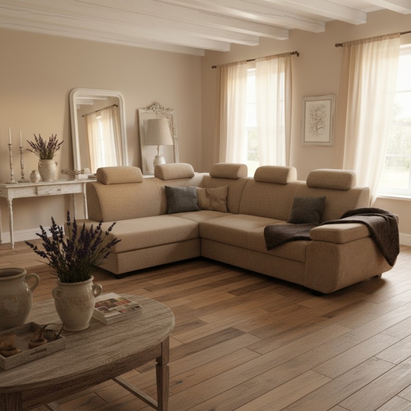 Coltar sufragerie extensibil cu lada depozitare DAMARIS, personalizabil la comanda