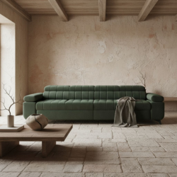 Canapea living 4 locuri DAVID, design modern, extensibila