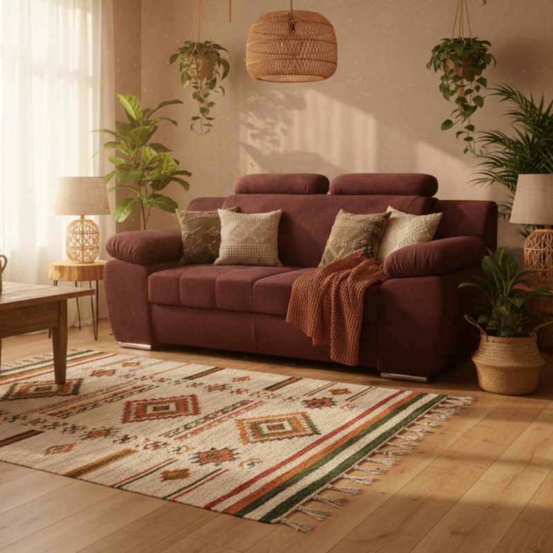 Canapea 2 locuri fixa LORD, personalizabila