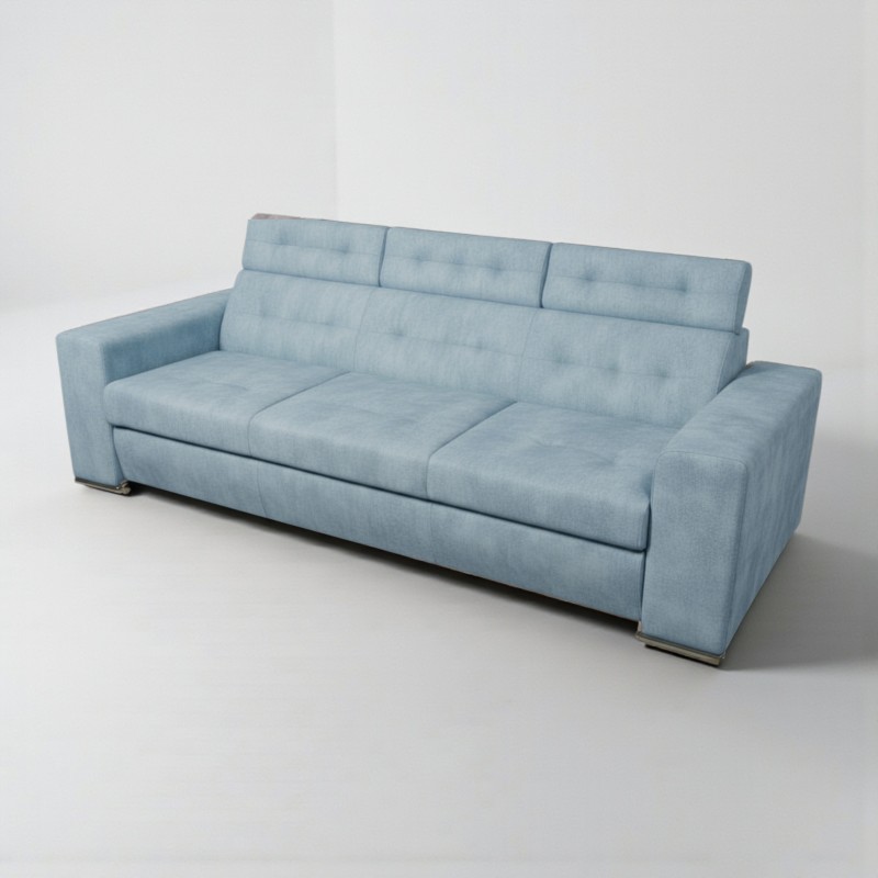 Canapea living extensibila 3 locuri Matrix cu tetiere, personalizabila la comanda