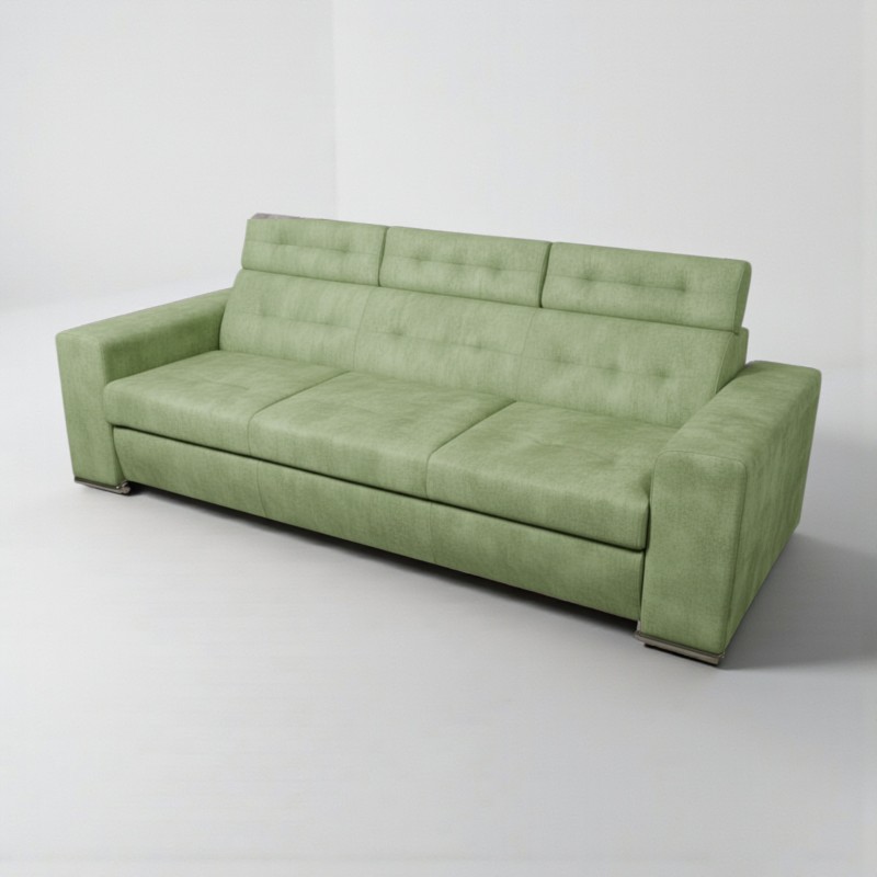 Canapea living extensibila 3 locuri Matrix cu tetiere, personalizabila la comanda