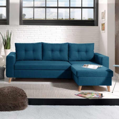 Canapea coltar living Noris, extensibil cu lada