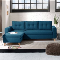 Canapea coltar living Noris, extensibil cu lada