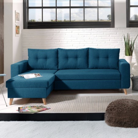 Canapea coltar living Noris, extensibil cu lada