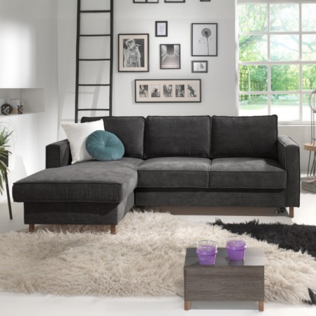 Coltar living extensibil Jonathan cu lada depozitare