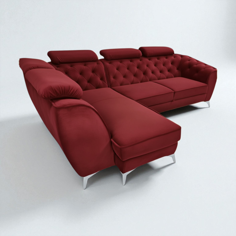 Coltar King Luis tip chesterfild, extensibil cu lada