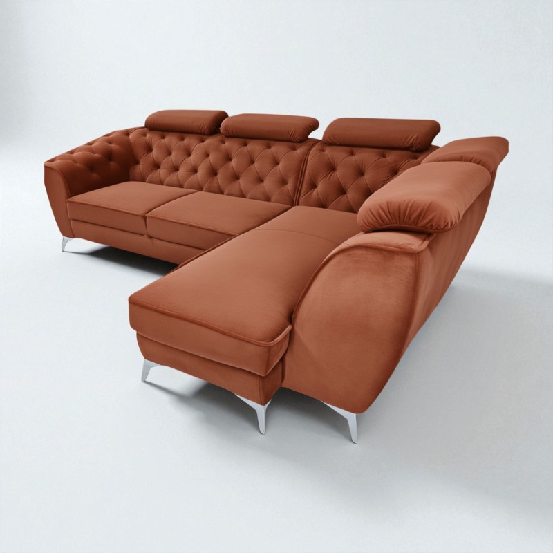 Coltar King Luis tip chesterfild, extensibil cu lada