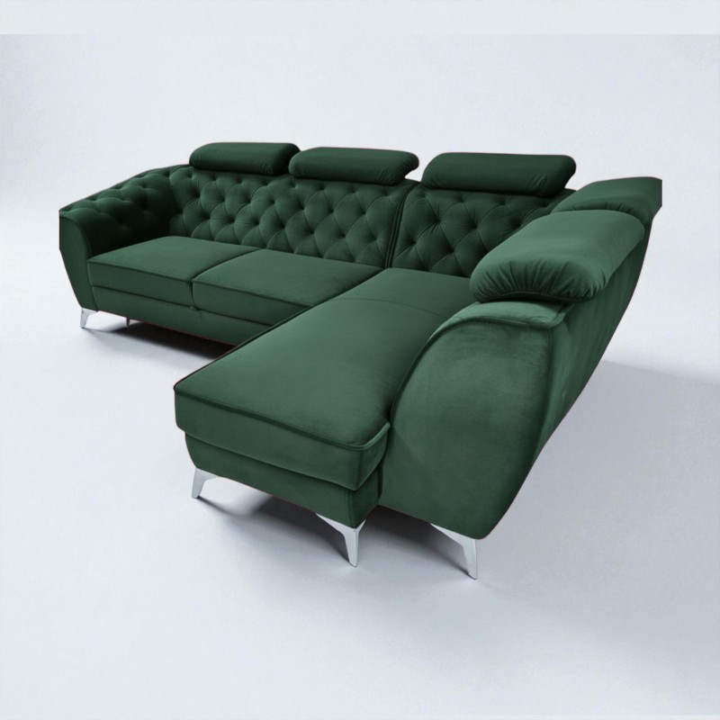 Coltar King Luis tip chesterfild, extensibil cu lada