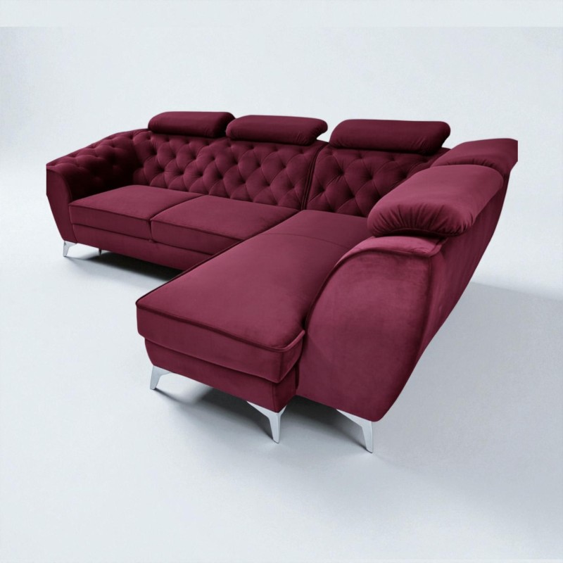 Coltar King Luis tip chesterfild, extensibil cu lada