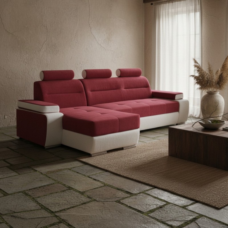 Coltar extensibil Melisa 1, cu lada depozitare, la comanda