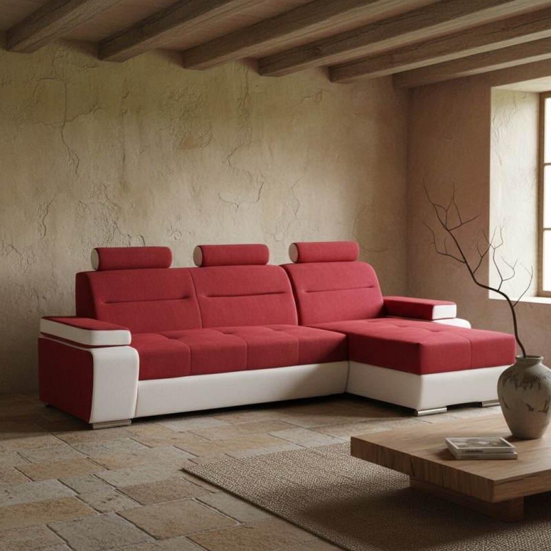 Coltar extensibil Melisa 1, cu lada depozitare, la comanda