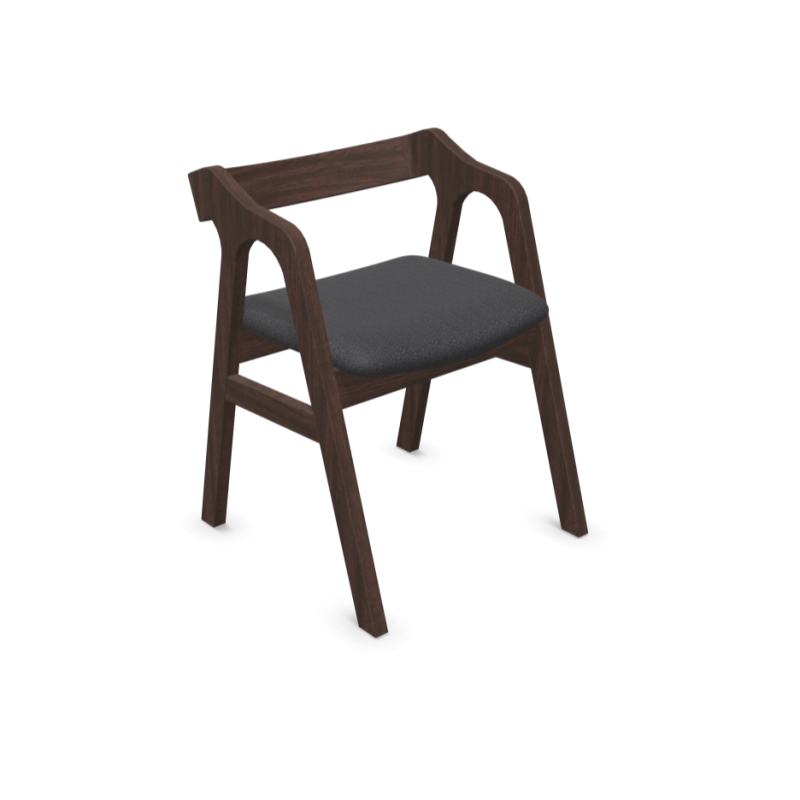 Scaun lemn NILS cu sezut tapitat