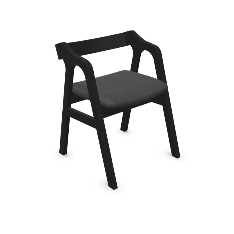 Scaun lemn NILS cu sezut tapitat